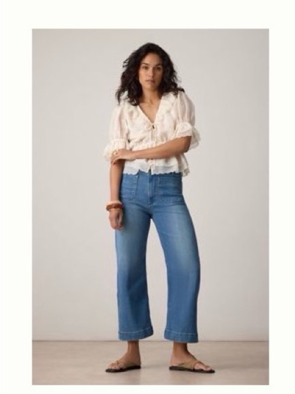 Maeve Colette Wide Leg Cropped